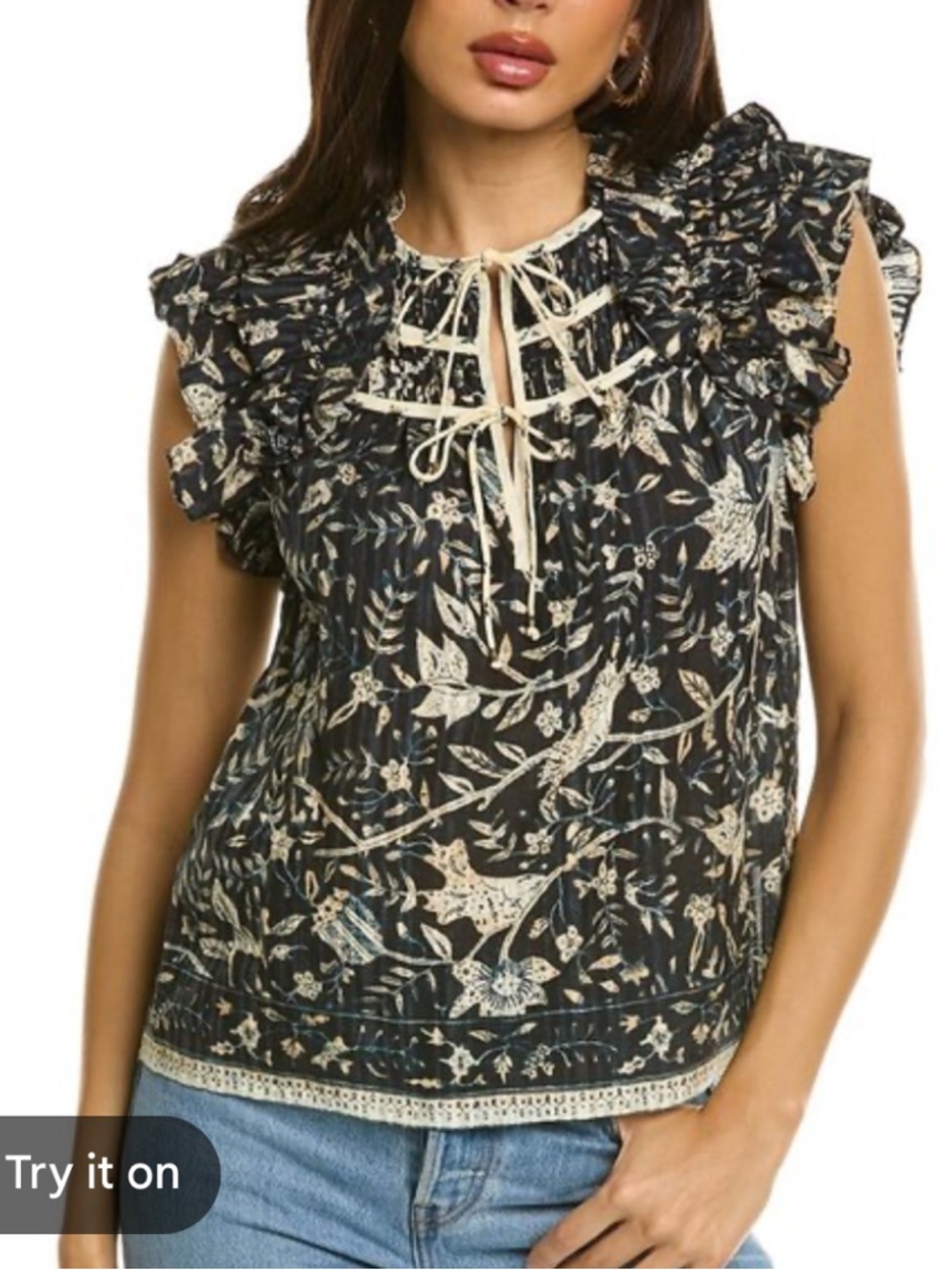 Ulla Johnson Amsara Rainforest Print Top